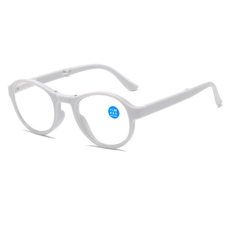 Lunettes de lecture mode Lunettes pour personnes âgées Nouvelles Lunettes pliantes mode Anti-lumière bleue Ressort Presbytie HD