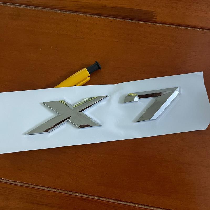 Adesivo Emblema Posteriore Compatibile per Serie X BMW: Scritta Posteriore Nera X1-X7