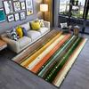 Gekleurd gestreept tapijt met abstract patroon voor woonkamerdecoratie Geschikt voor gebruik als antislip voor woonkamer slaapkamerbanken