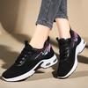 Women's Shoes New Air Cushion Sneakers Platform Running Shoes Large Size Breathable Single Shoes Flying Woven Mesh Shoes Women's