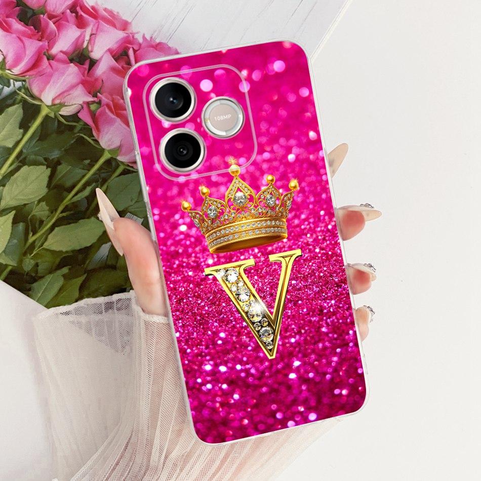 For Honor 600 Lite Honor600 2026 Fashion Crown Letter Phone Case For Honor 600 600Lite 5G Soft Silicone TPU Cases