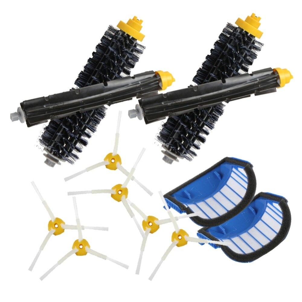 Blue AeroVac Filter+ Main/Side Brush for iRobot Roomba 600 Series 620 630 650 660 Vacuum Cleaner Accessory Replacment