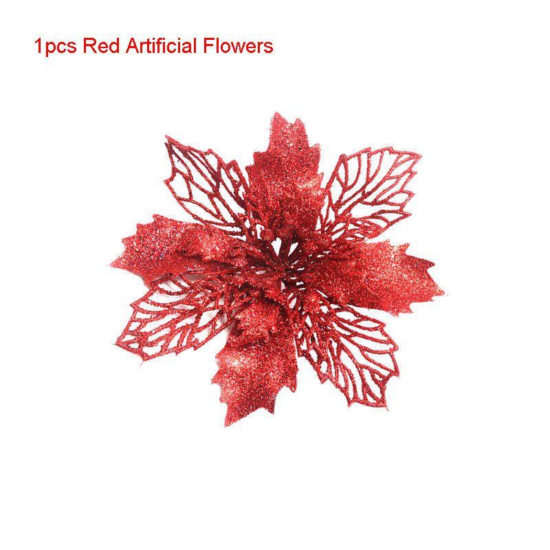 Luxurious Glitter Artificial Flowers Perfect For Christmas And New Year Parties
