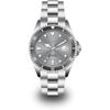 Enriva Men's Automatic Diver Watch 200m Waterproof Stainless Steel Band Blue Gray Luminous Hands Date Calendar