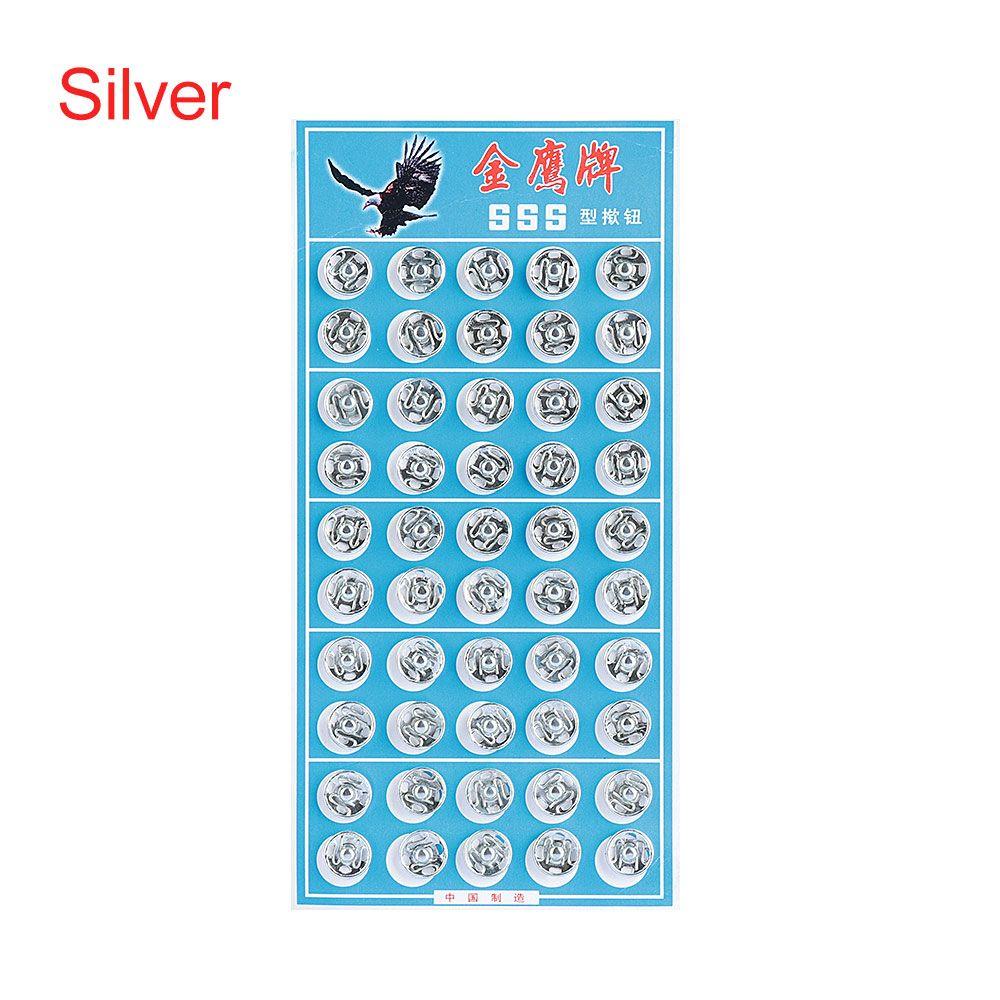 50 Pairs/set Diy Scrapbooking Stainless Steel Press Button Snap Buttons Metal Fasteners