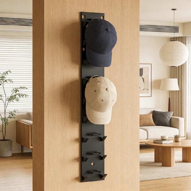 Flexible Hat Organizer Rack for Baseball Caps ABS Materials Adjustable Spacing Easy Setups Hanger for Home Use