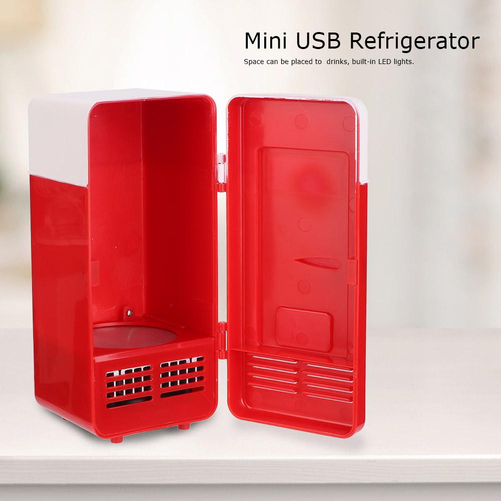 USB     Heating And Cooling Dual Use Portable Refrigerator  (Red)