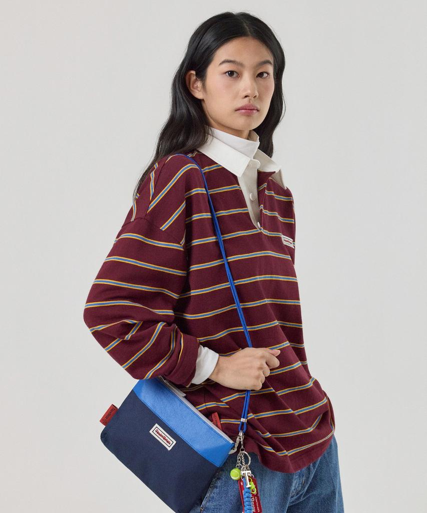 TOULN BRICK Tb-Stripe Rugby T-Shirt Wn (E6W10G3202)