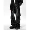 Heren Herfst Hip-Hop Punk PU Leer Broek High-Street Multi-Pocket Werkkleding Broek