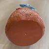 Resin Plant Pot with 2 Frogs On Rim Decorative Flower Pot with Drainage Hole for Home Office Desk Garden Indoor Outdoor Decor
