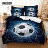 Sport Voetbal Beddengoed Set Dekbedovertrek Set 3d Beddengoed Digitale Print Bedlinnen Queen Size Beddengoed Set Mode Design