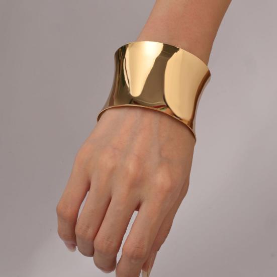 3 Stück/Set Armbänder, C-förmige verstellbare offene Armreifen, Metall galvanisierte stapelbare Armmanschetten, Metall galvanisierte Armbänder für Damen