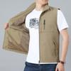 Vest for Men Men 'S Vest Jacket Spring Multi -Pocket Vest Tooling Vest Casual Vest