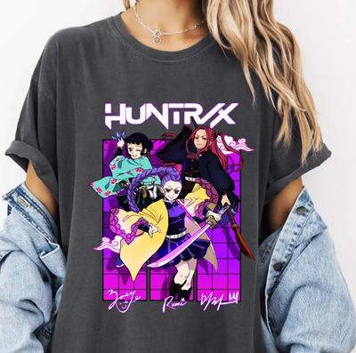 Huntrix Anime Meisje Samurai T-shirt Vintage Japanse Streetwear Tee