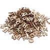100pcs DIY Doodle Educational Toy Small Natural Wooden Slice Scrapbooking Embellishments DIY Craft Decor (English Letters ) Boda