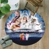 1pc Taylor Swift2 Print Round Carpet Chair Round Carpet Suitable for Bedroom Living Room Home Decorative Carpet