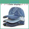 New Washed Denim Baseball Cap Solid Color Duck Tongue Cap Couple Sunshade Cap European And American Cross-border Baseball Cap