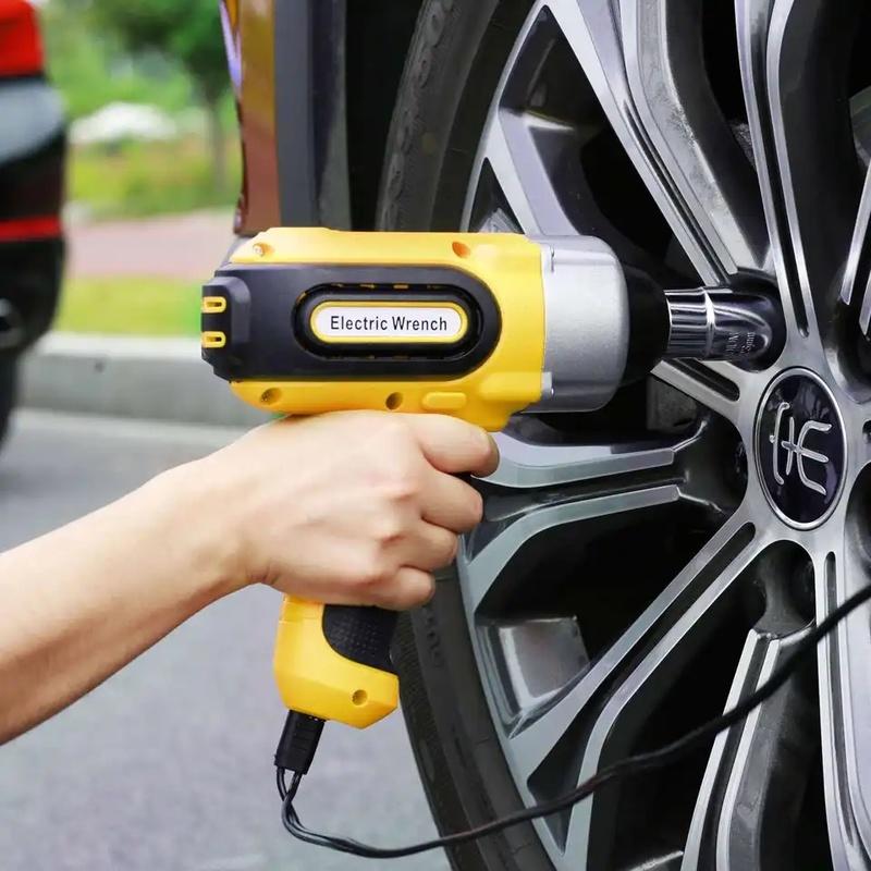 Kit de Cric Électrique pour Voiture, 3T 12V, Kit de Levage Électrique Portable à Ciseaux pour Voiture, Clé à Choc, Kit de Changement de Pneu