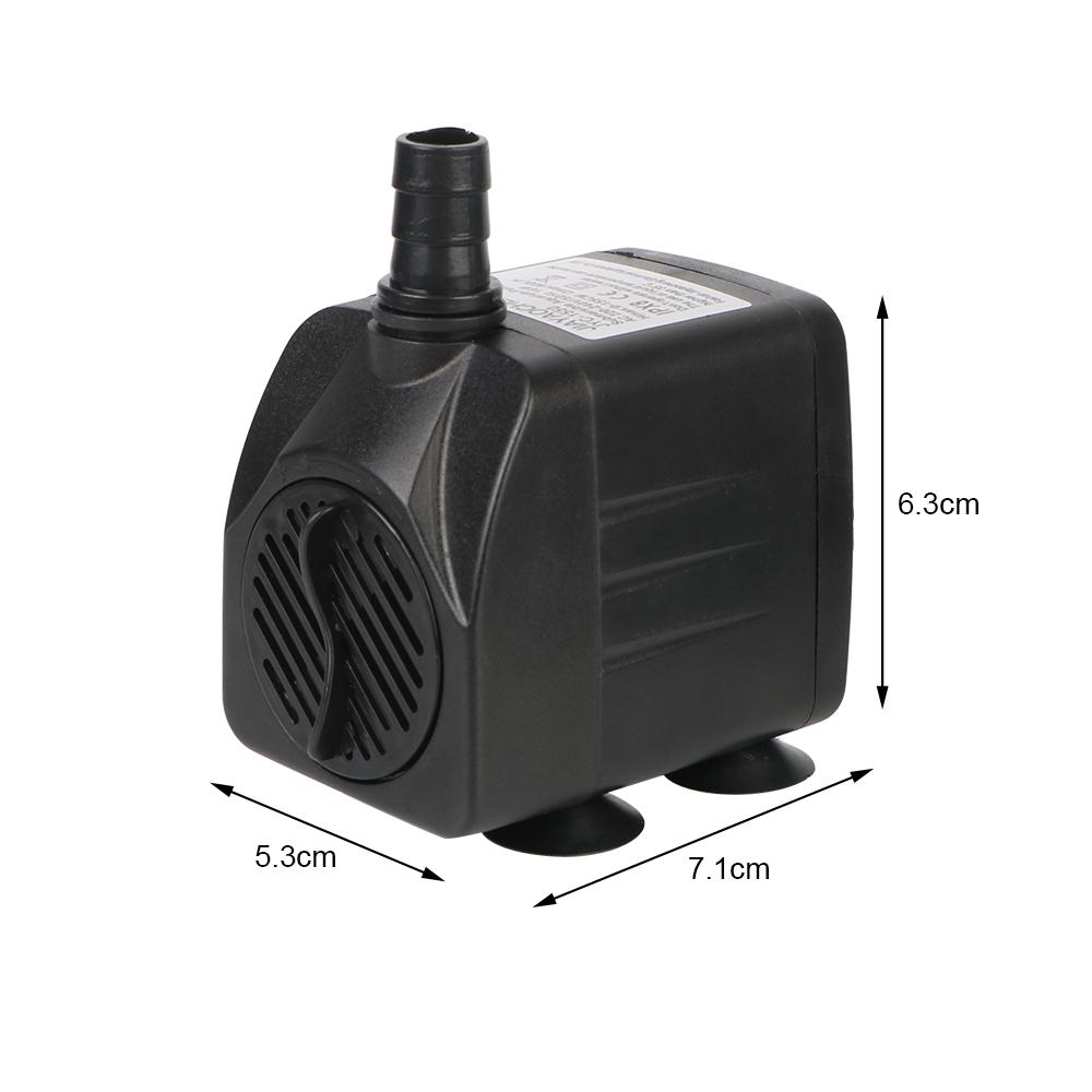 S napájacím káblom s 12 LED svetlom Ultra-tichá ponorná fontánová vodná pumpa