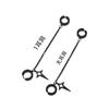 Boys' Star Ear Cuff: Stylish No-Piercing Black Chain with Four-Pointed Star Design, Cool Earring for Women.