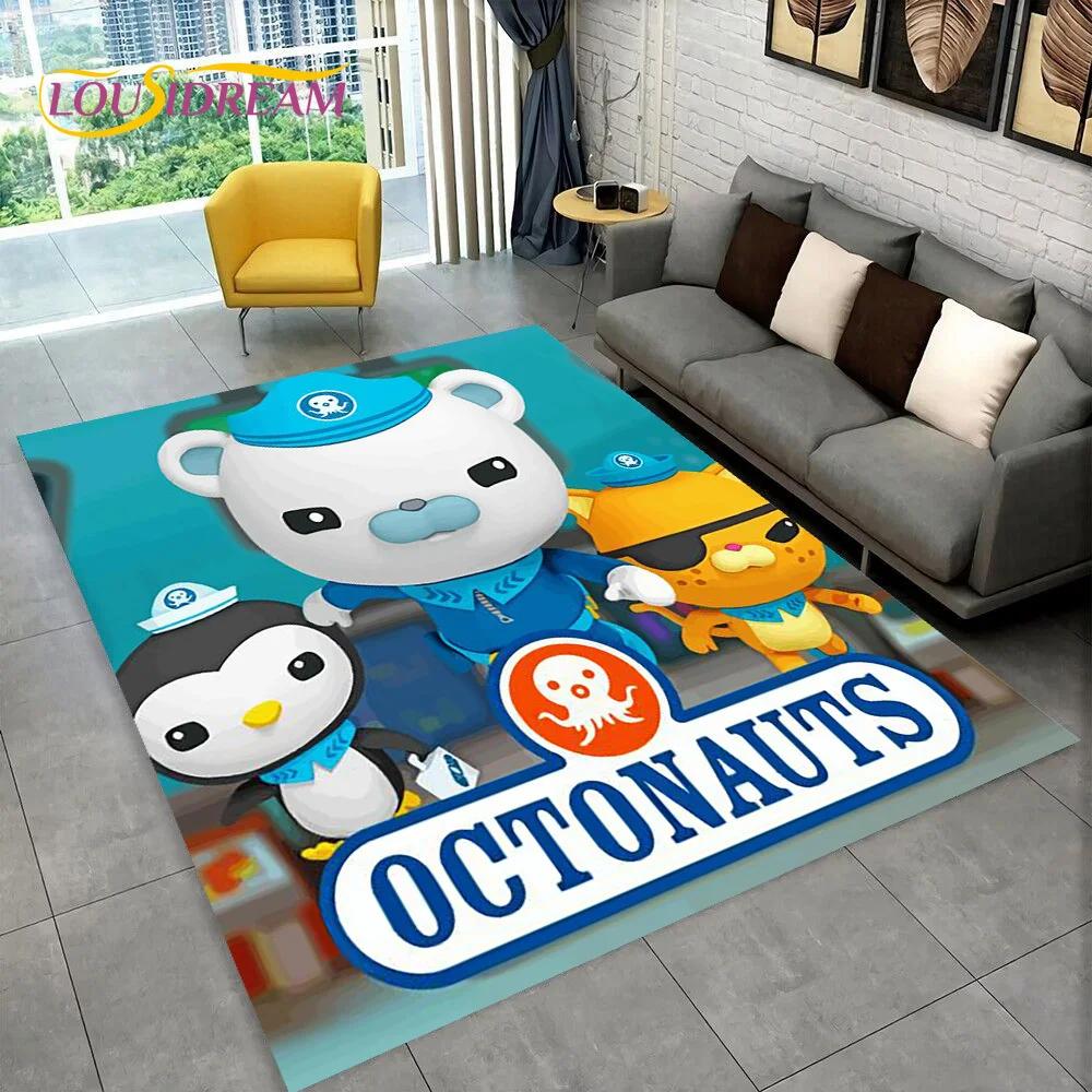 The Octonauts Barnacles Cute Cartoon Rug Carpet for Living Room Bedroom Home Decor,Floor Mat Non-slip for Sofa Doormat Gift Kids