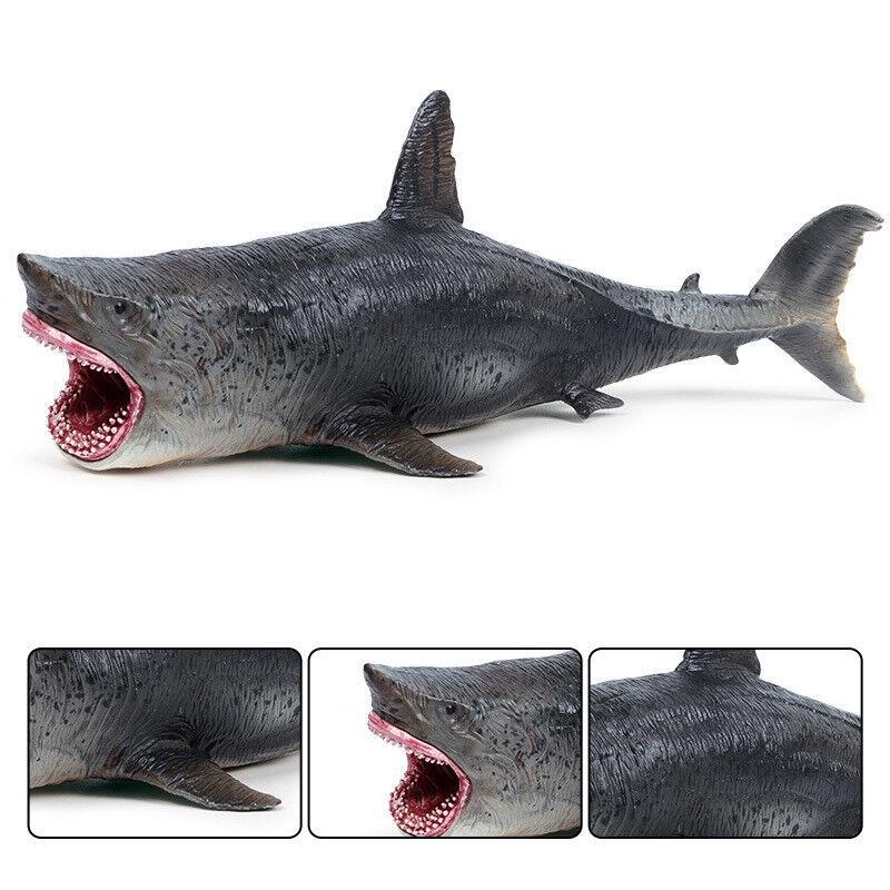 Elegant Megalodon Figure Ancient Shark Wild Animal Pvc Model Toy For Home And Office Decor