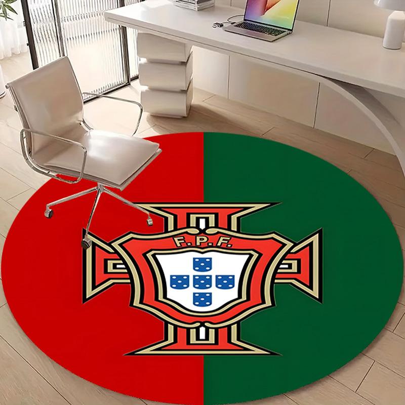 1 pezzo Squadra di Calcio (78) Tappeto Rotondo Stampato per Camera da Letto Soggiorno Decorazione per la Casa Tappeti Tappetino Tappetino Antiscivolo Tappeto per Comodino