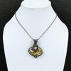Copper Bumble Bee Jasper Pendant Copper Wire Wrapped Pendant Handmade Gemstone Pendant Rainbow Moonstone Pendant Copper Wire Wrapped Jewelry