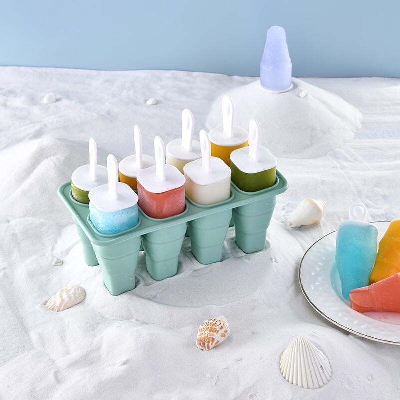 Foldable Silicone Ice Cream Bar Mold