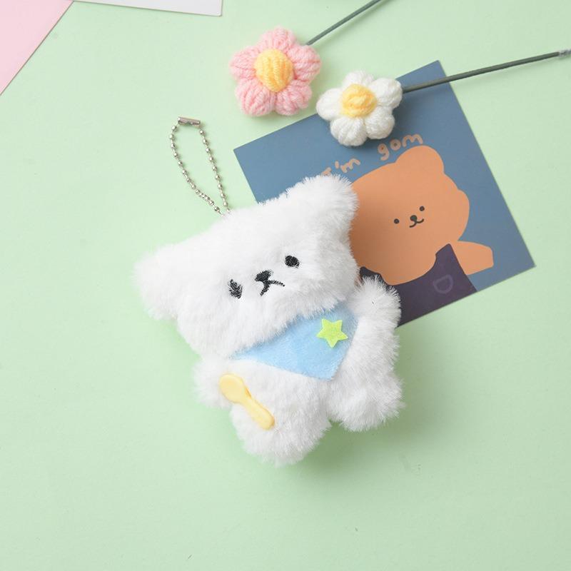 Niedliche Plüsch Schlüsselanhänger Puppen Tiere Anhänger Schlüsselring für Damen Mädchen Cartoon Plüschtiere Puppe Schultasche Rucksack Anhänger Schlüsselanhänger Geschenk
