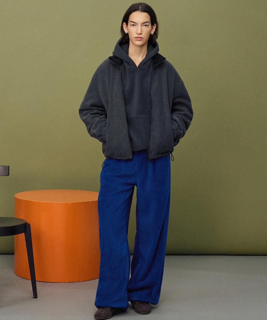 TIENJITIUMEON W Fleece Wide-Leg Pants (Blue) Tnpa6F112B2