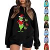 Damenmode Leichter Langarm-Pullover Weihnachts-Hoodie