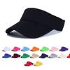 Sommersolhatter Menn Kvinner Bomull Justerbar Visir UV-beskyttelse Topp Tom Solid Sport Tennis Golf Løping Solkrem Baseballcaps