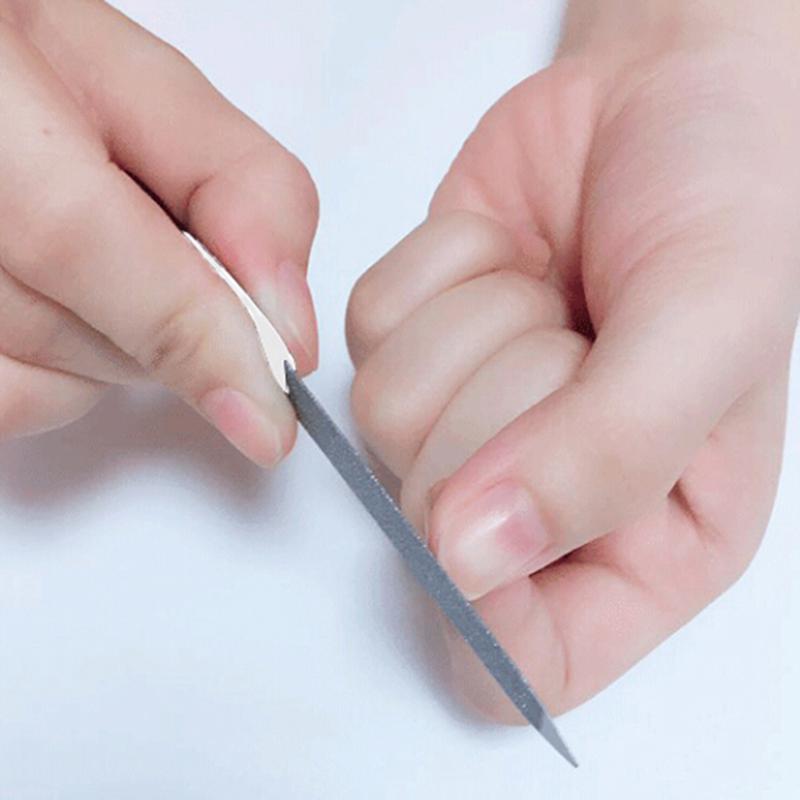 Dual Sided Stainless Steel Metal Nail Art File Buffer Manicure Pedicure Tool
