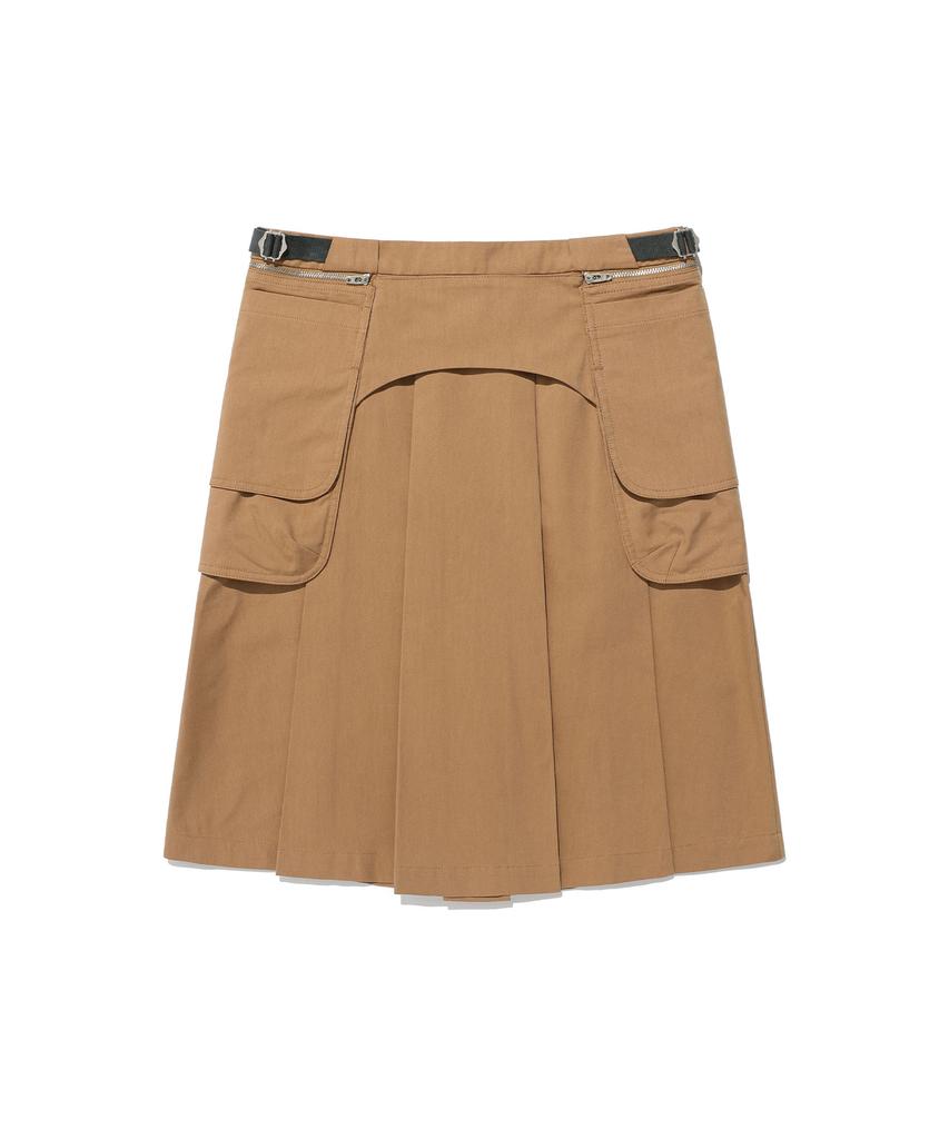 Nice Ghost Club Ffats Pleats Belt Pocket Skirt_Beige(Ng2Fsupa91A)
