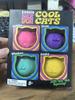 Needoh Teenie Cool Cats 3 Pack Adorable Mini Cat Fidget Toys Soft Squishy Stress Relief Sensory Squeeze Toys