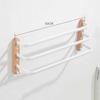 Wood Bathroom Towel Bar Wall Mounted Toilet Towel Rack White Towel Holder Whie Hook 40-50cm Towel Bar Rail Bathroom Accessories