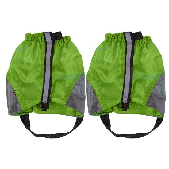 1 paire de guêtres de jambe avec bande réfléchissante réglable pour hommes et femmes, randonnée en plein air