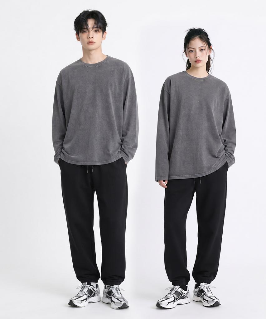 OHP OHP Standard Pigment Long Sleeve T-Shirt Gray
