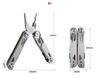 Nuevo 28 en 1 Acero Completo Plegable Multifuncional Herramienta Alicates Conveniente Hogar Exterior EDC Bolsillo Herramienta Manual