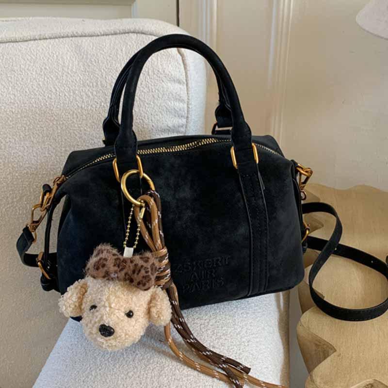 Een Retro en High-end Boston Handtas, Een Enkelschouder Crossbody Tas voor Onderweg