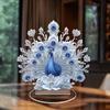 Latest Decor Peacock Figure Peacock Decor For Office Housewarming Gift Desktop Decor Ornament