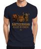 Bärtigermann Alles in Einem Bär Tiger Wikinger Valhalla Spruch Herren T-Shirt