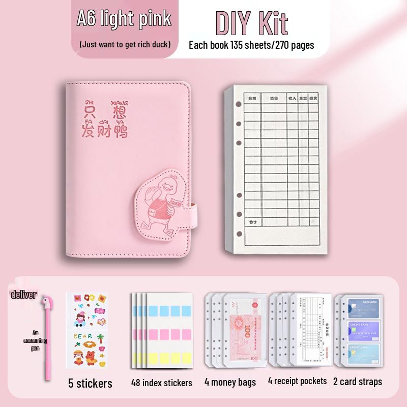 Family Student Finance Planner: A6 Notebook for Income, Expenses, Receipts Storage, and Money Management