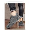 Men's shoes daily sports casual shoes leather mesh splicing breathable wear-resistant comfortable and durable
