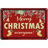 Vrolijk Kerstfeest Kerstman Metalen Bord, Feestelijke Vakantie Wanddecoratie 20x30cm