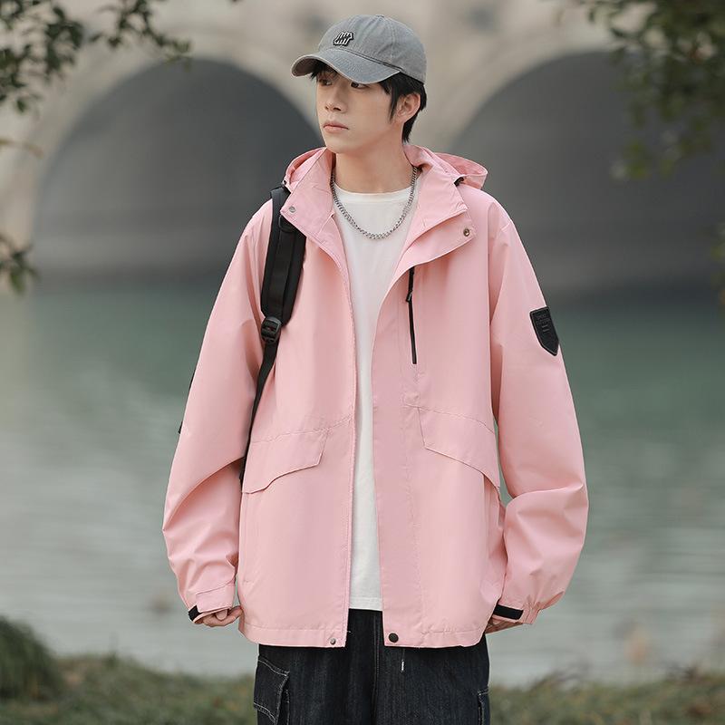 Spring Clothes Men's Windproof Jacket Fashion Trend Versatile Hooded Men's Jacket