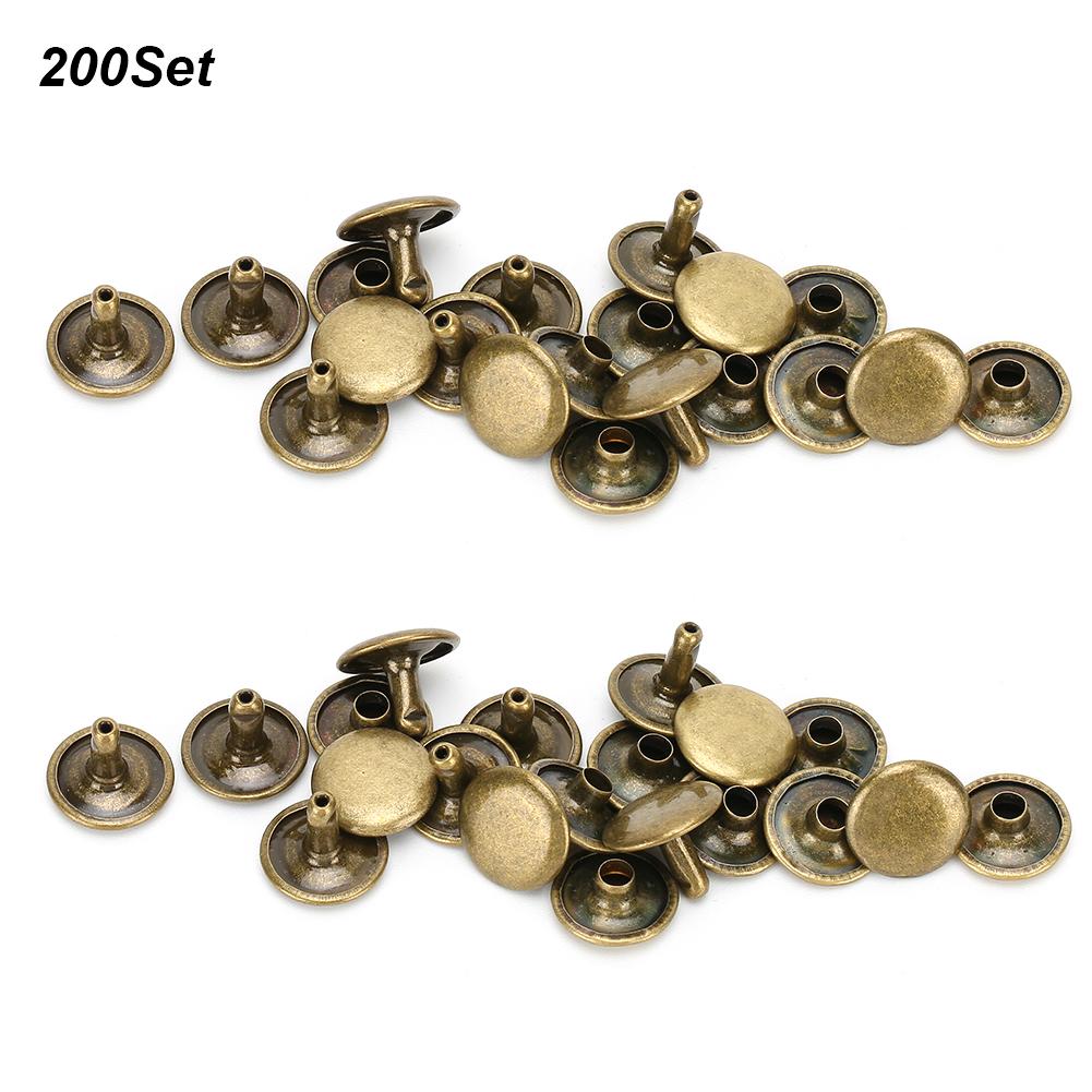 Cap Double Sets Rivet 200 Round Stud Nail Iron Jeans Button Leather Shoes Bags Clothes
