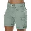 Pantalones cortos cargo casuales para mujer, pantalones cortos de verano para mujer, conjuntos casuales de senderismo con bolsillos