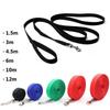 Colorful Nylon Belt Dogs Cats Flexible Traction Rope Lead Strap Dog Leash Walking Training